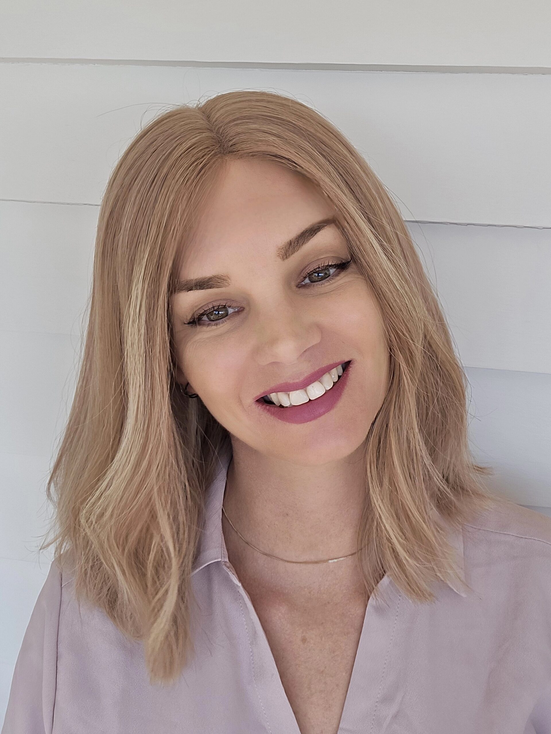 Lily human hair wig by Custom Hair Company Hamilton NZ front view