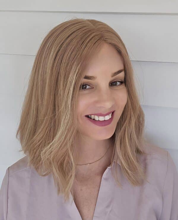 Lily human hair wig by Custom Hair Company Hamilton NZ right side view