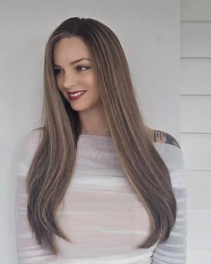 Renee human hair wig side view by Custom Hair Company Hamilton NZ