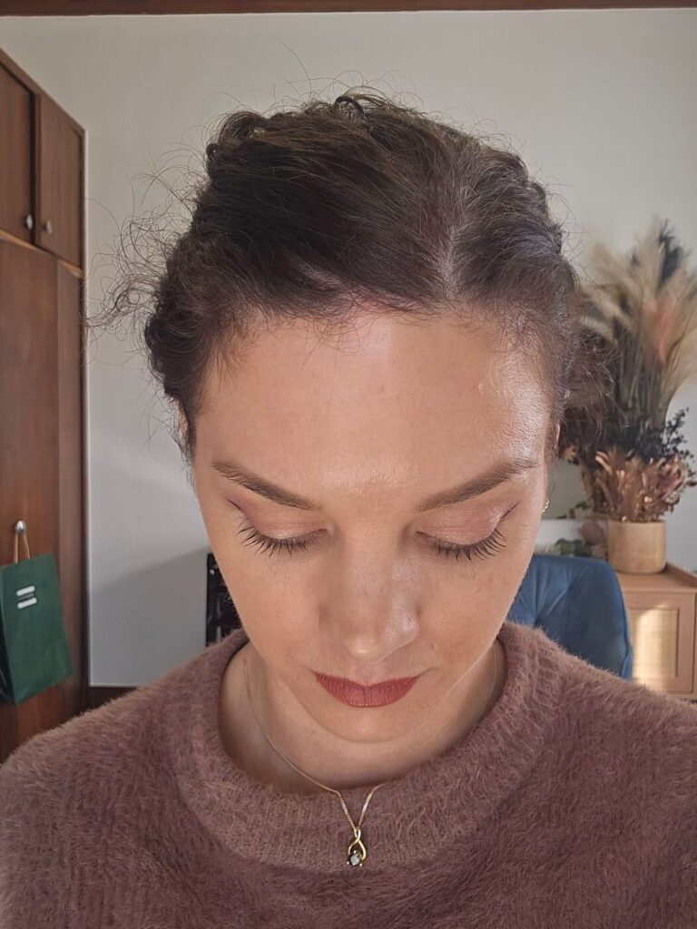 before photo of hair topper