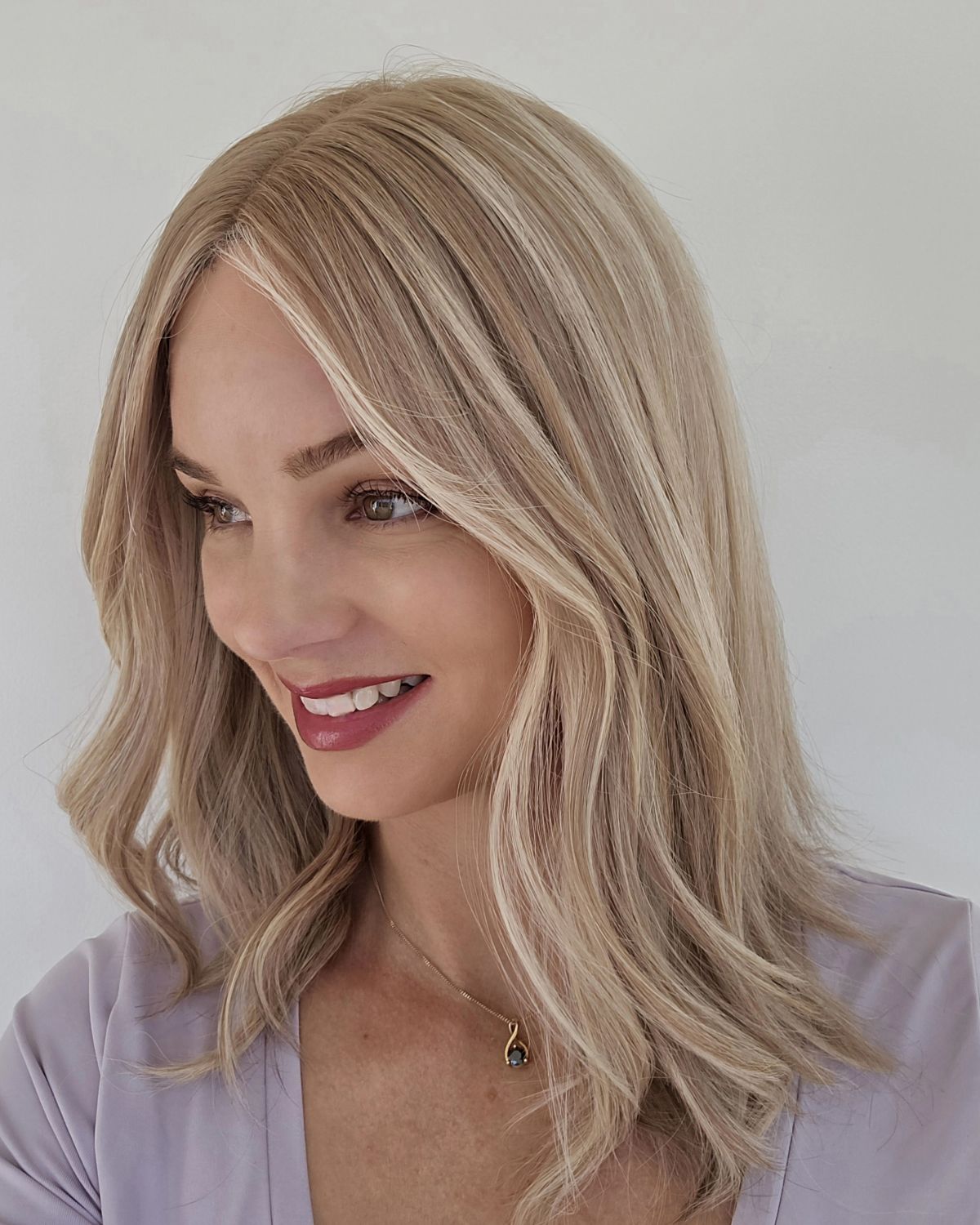 Ivy wig in sand colour from Custom Hair Company Hamilton